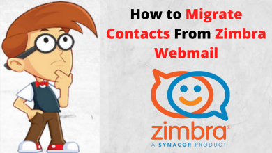 zimbra contacts