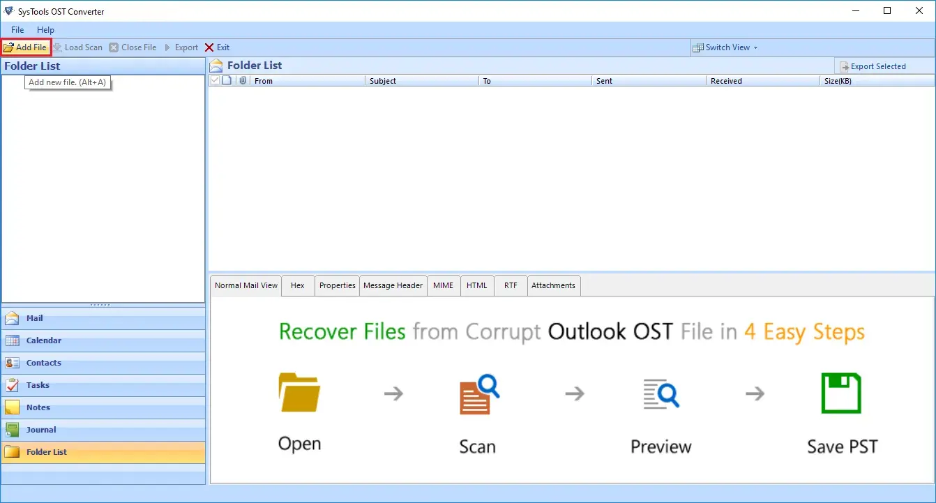 How to export OST file to PST in outlook 2010