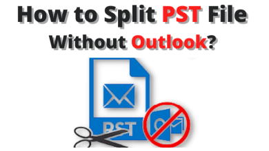 how to split pst file without outlook