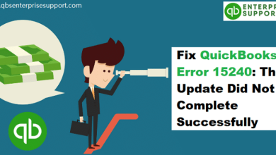 Fix QuickBooks Error 15240 (Update Didn't Complete Successfully) - Featured Image